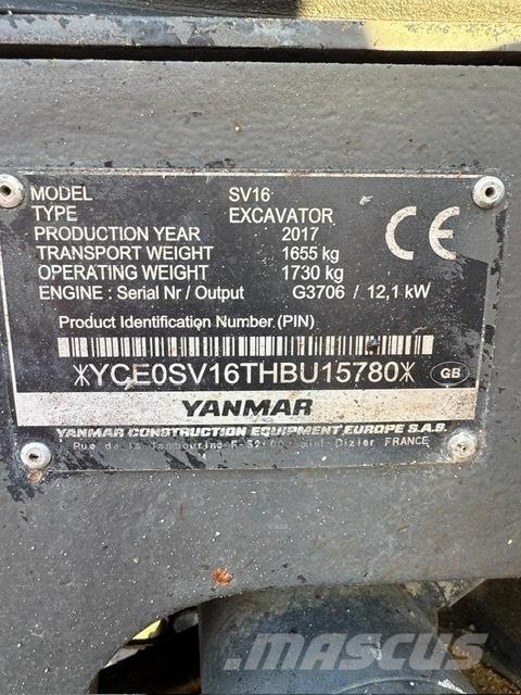Yanmar SV 16 Minibagger < 7t