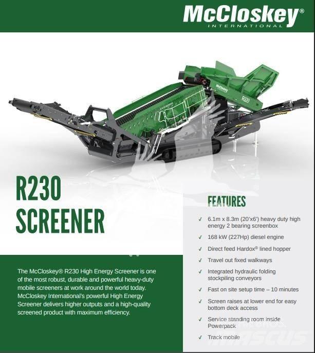 McCloskey R230 Sieb- und Brechanlagen
