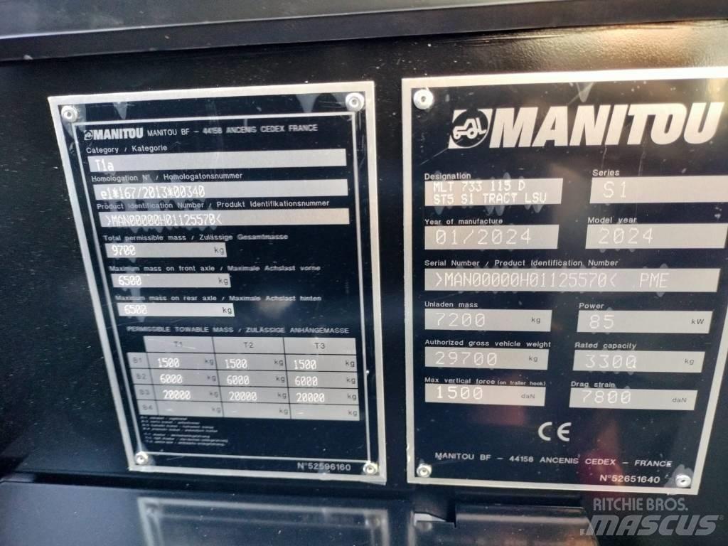 Manitou MLT733 Teleskoplader für Landwirtschaft