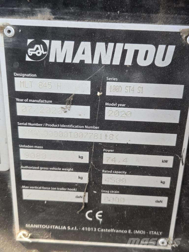 Manitou MLT 845 Teleskoplader