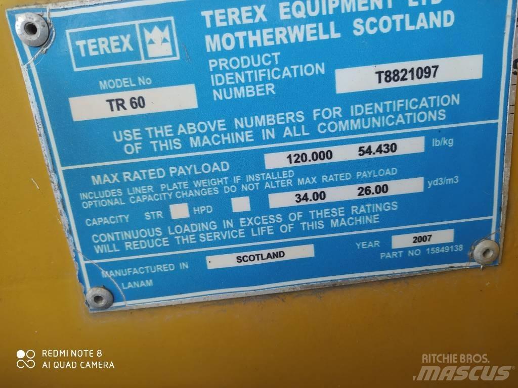 Terex TR 60 Dumper - Starr