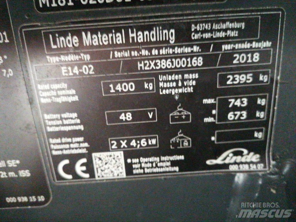 Linde E14-02 Elektrostapler