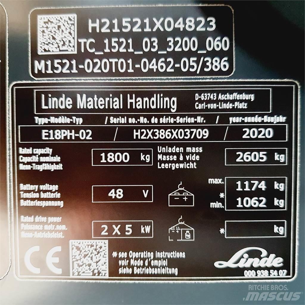 Linde E18PH Elektrostapler