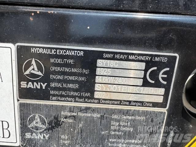 Sany SY 18 C Minibagger < 7t
