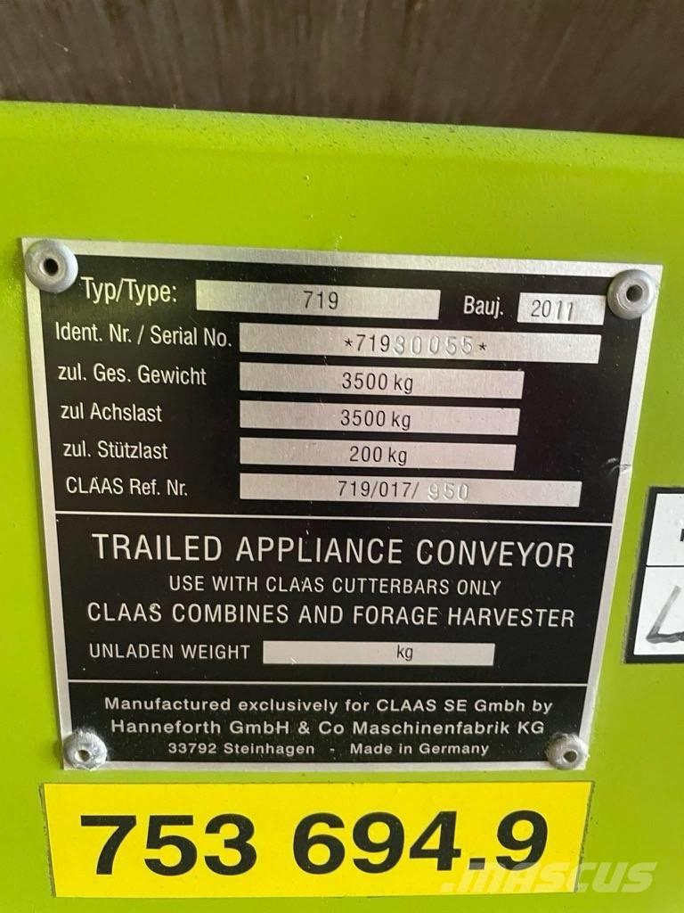 CLAAS V 750 Erntevorsätze