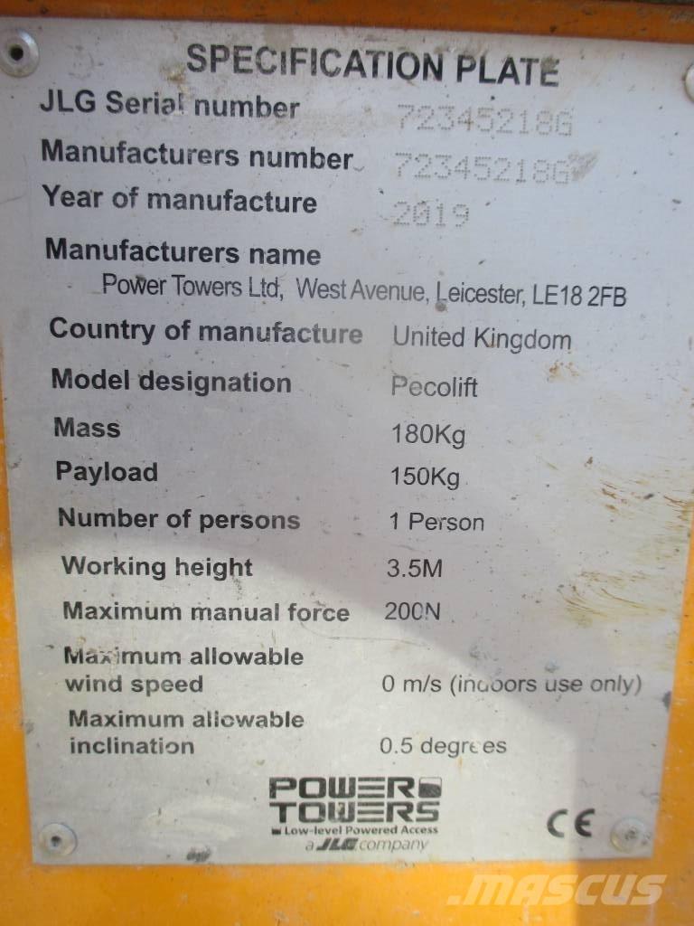 JLG Pecolift Personenaufzüge