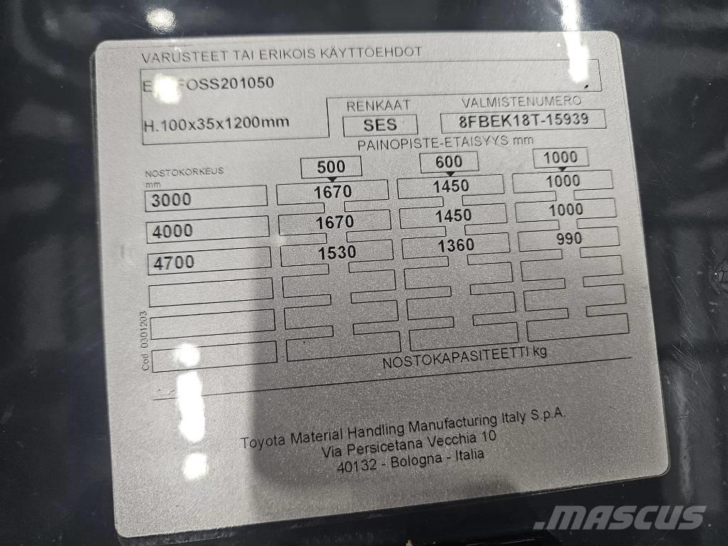 Toyota 8 FBEK 18 T Elektrostapler