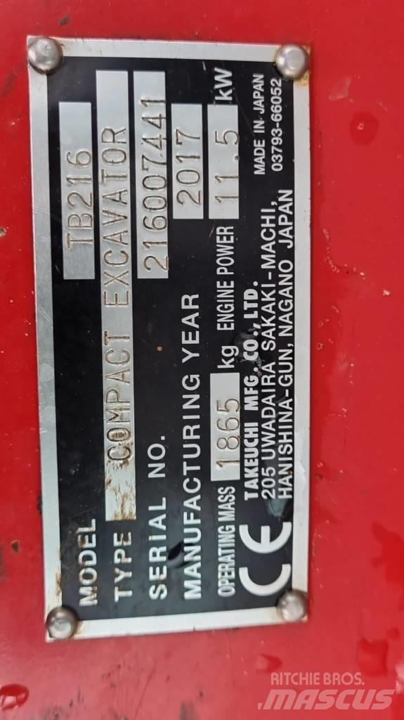 Takeuchi TB216 V4 Minibagger < 7t