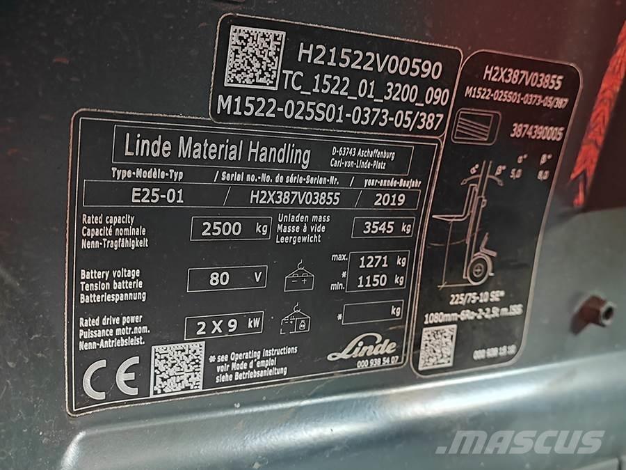 Linde E25-01 Elektrostapler