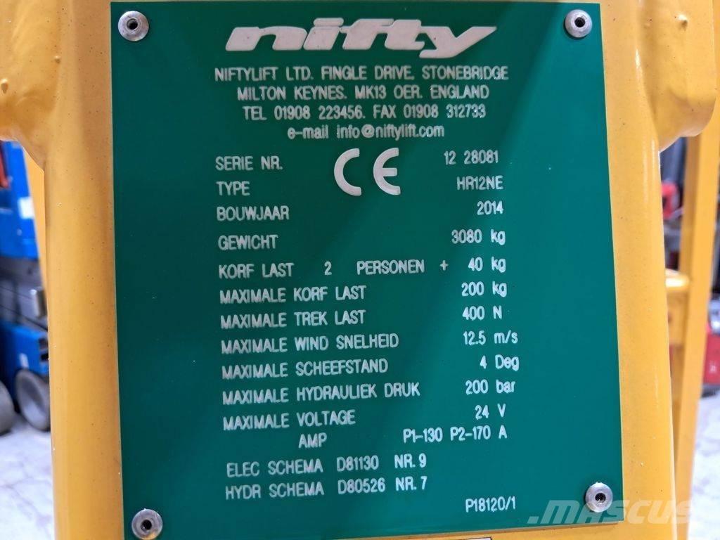 Niftylift HR12NE Gelenkteleskoparbeitsbühnen