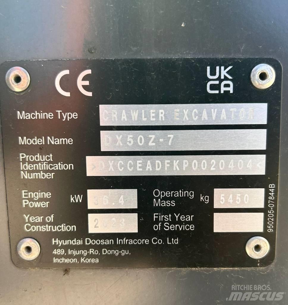 Doosan DX 50 Z-7 Sonstige Flurförderzeuge
