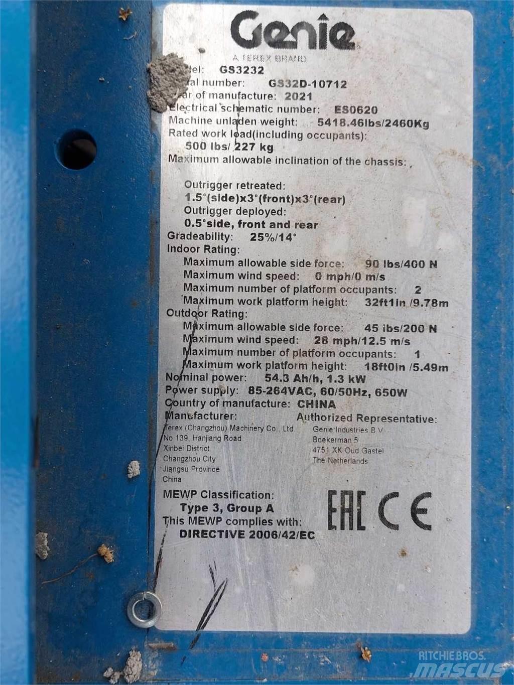 Genie GS3232 Scheren-Arbeitsbühnen