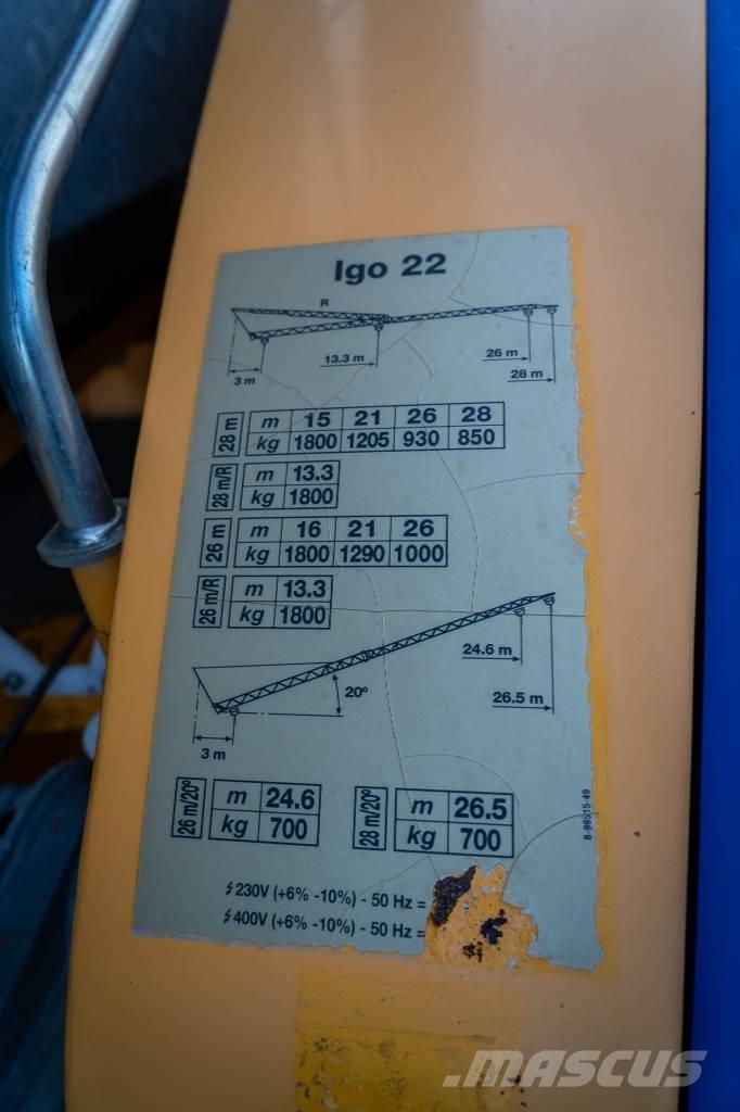 Potain Igo 22 Selbstaufrichtende Krane