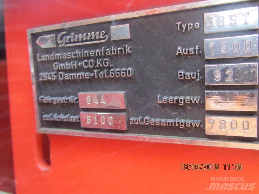 Grimme GBST 1500 Kartoffelvollernter