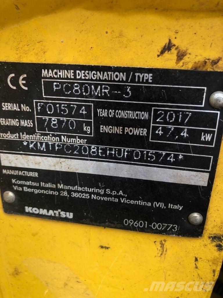 Komatsu PC80MR-3 Midibagger  7t - 12t