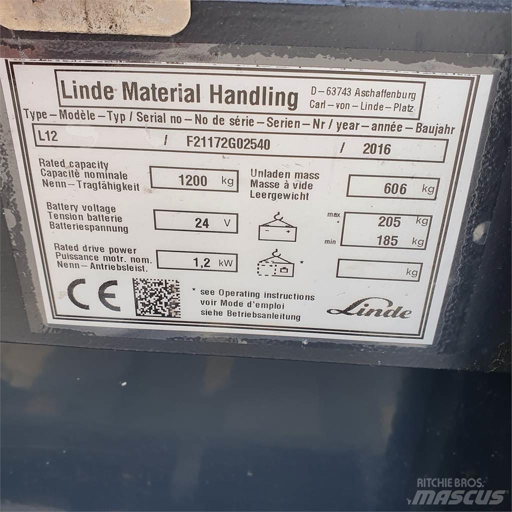 Linde L12 Deichselstapler