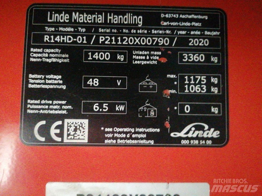 Linde R14HD-01 Schubmaststapler