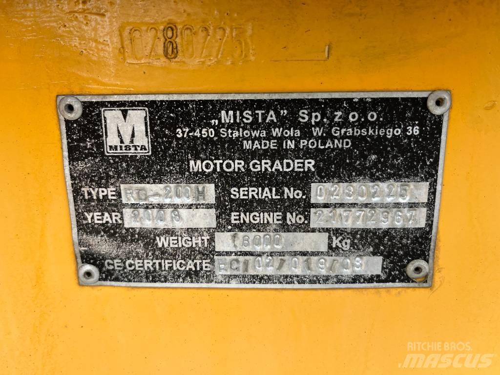  Mista RD200H Grader