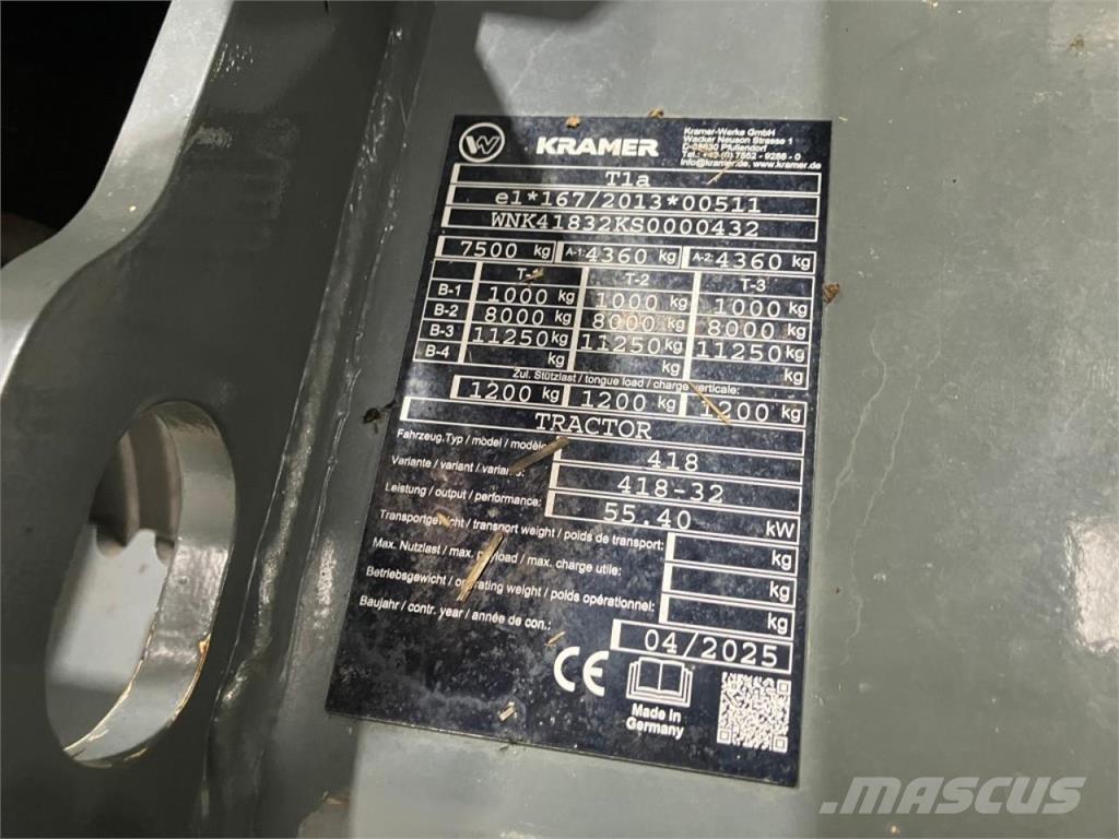 Kramer KT276 Teleskoplader für Landwirtschaft