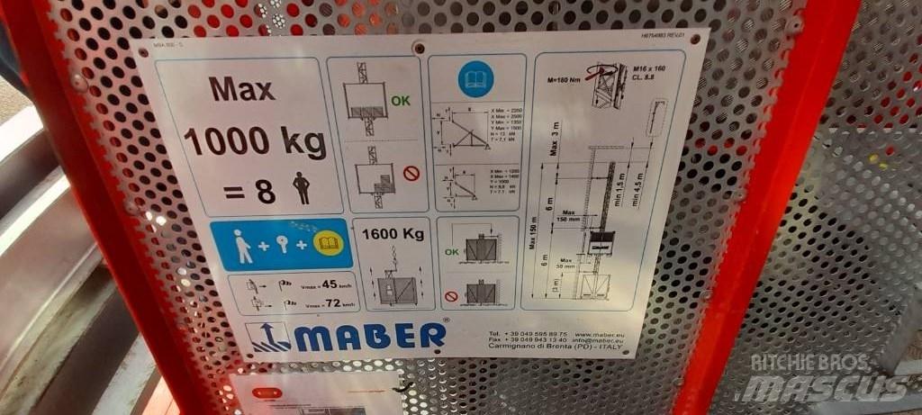  MABER MB A 800 Fahrstühle, Seilwinden und Bauaufzüge