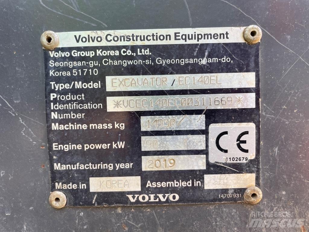 Volvo EC 140 EL Raupenbagger