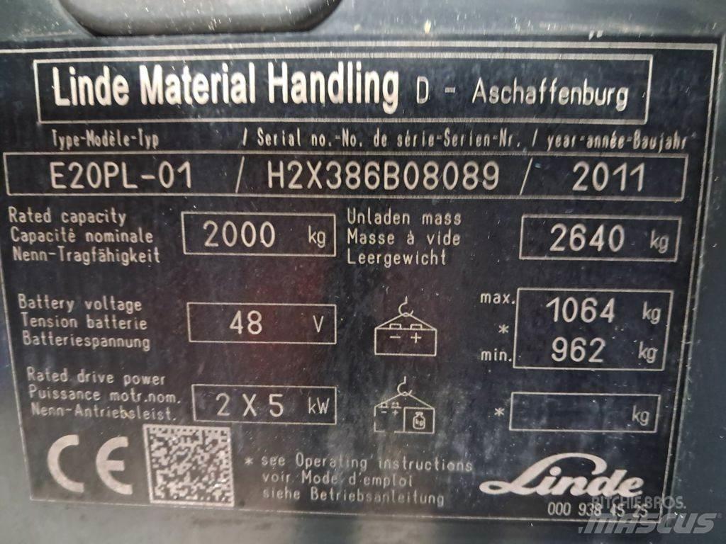 Linde E20PL-01 Elektrostapler