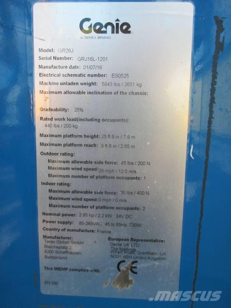 Genie GR 26 J Personenaufzüge