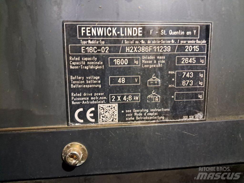 Linde E16C-02 Elektrostapler