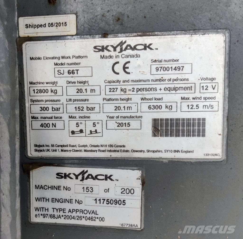 SkyJack SJ 66 T Gelenkteleskoparbeitsbühnen