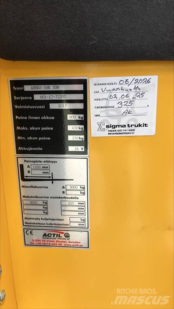 Abeko SAR 30 N Niedergabelstapler