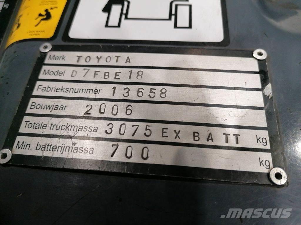 Toyota 7FBEF18 Elektrostapler