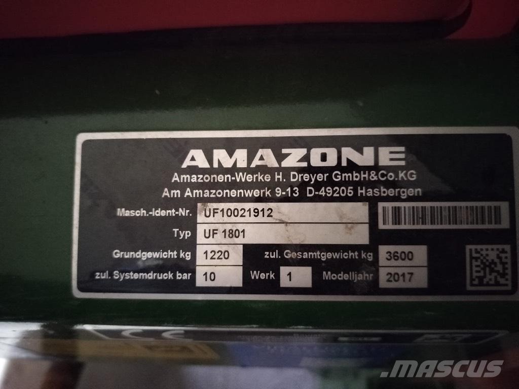 Amazone UF 1801 Anbauspritzen