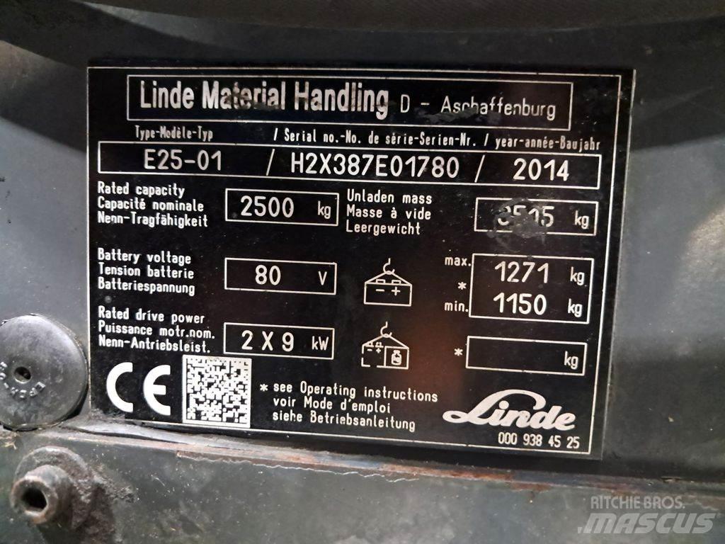 Linde E25-01 Elektrostapler