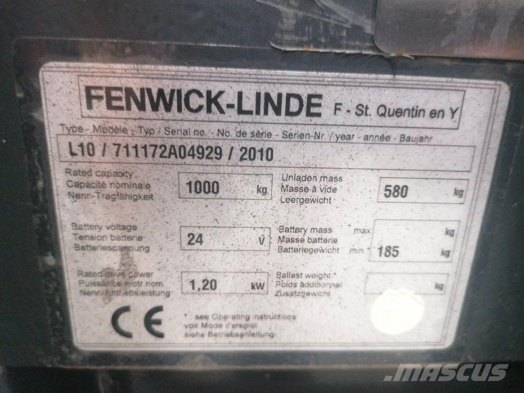 Linde L10 Deichselstapler