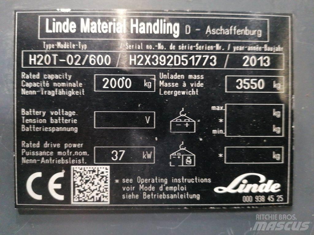 Linde H20T-02/600 Gasstapler