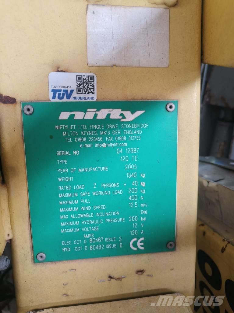 Niftylift 120 TE Anhänger-Arbeitsbühnen