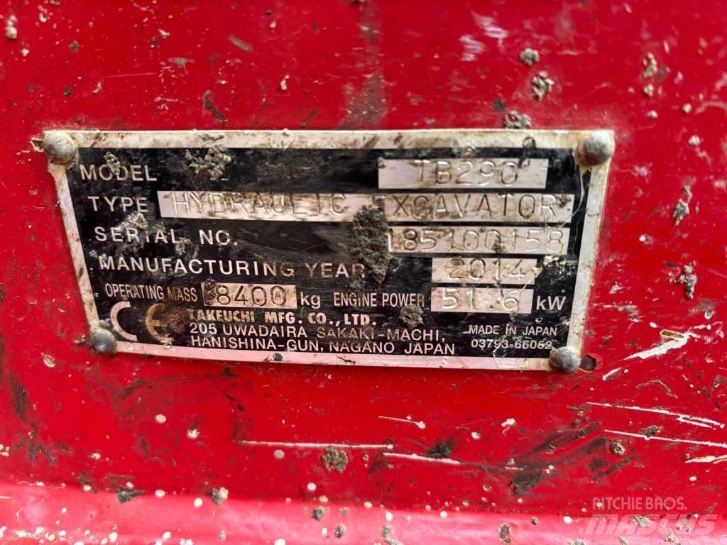 Takeuchi TB290 Midibagger  7t - 12t