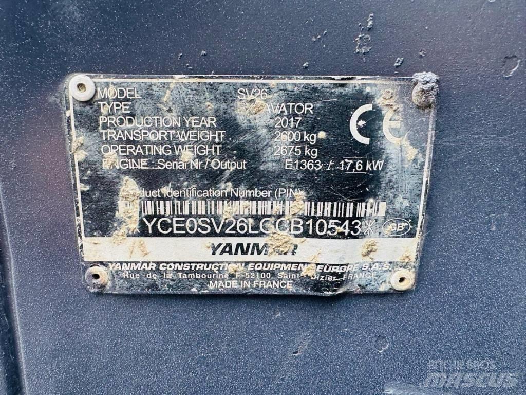 Yanmar SV 26 Minibagger < 7t