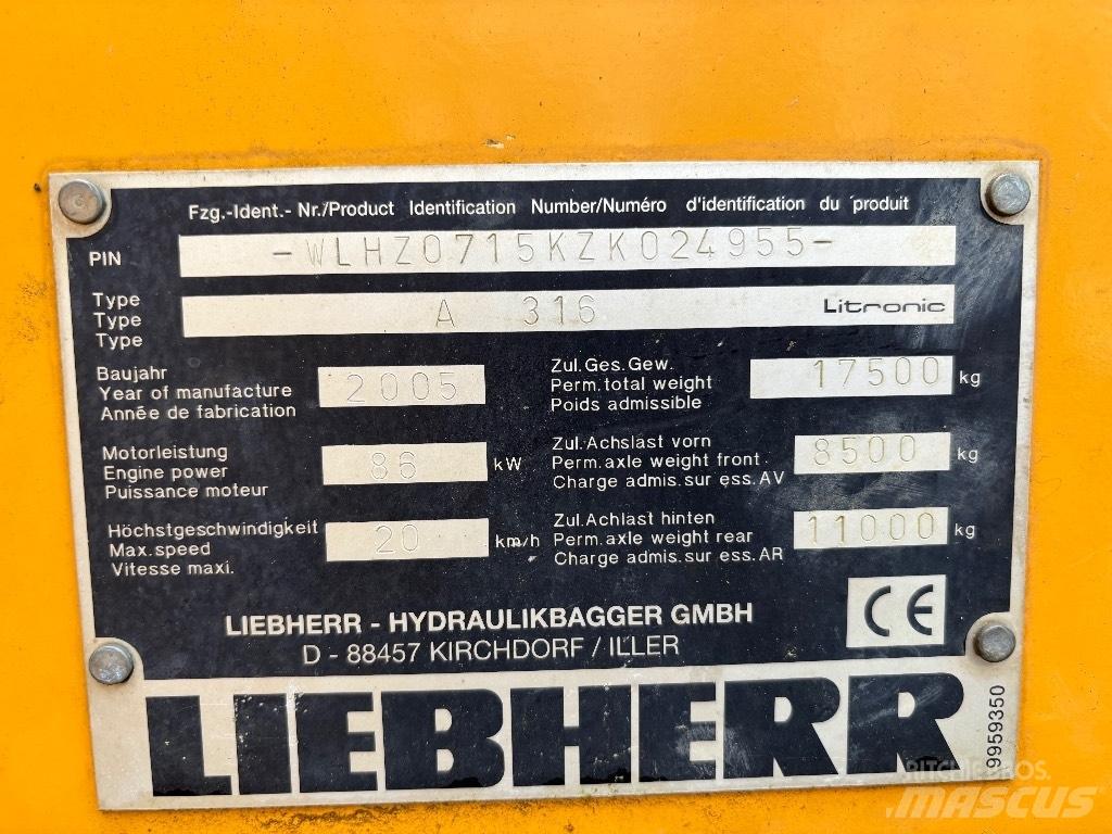 Liebherr A316 Mobilbagger