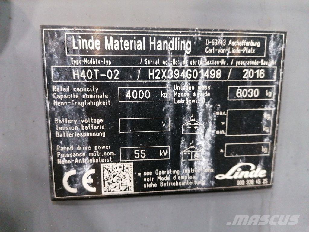 Linde H40T-02 Gasstapler
