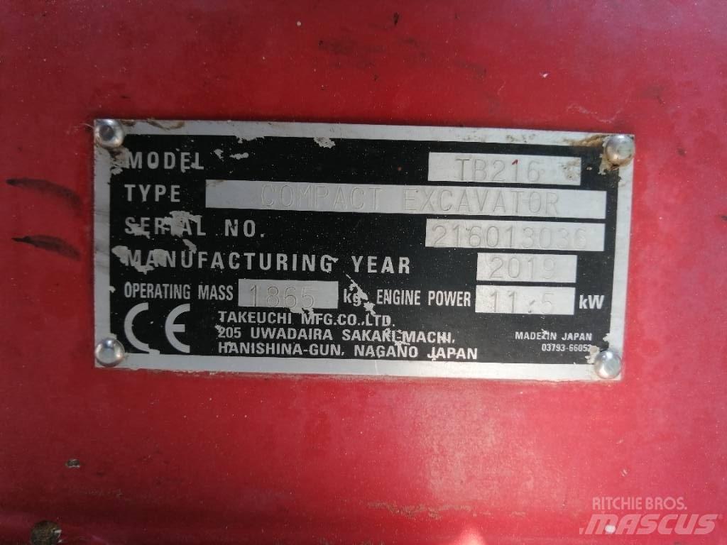 Takeuchi TB 216 Minibagger < 7t