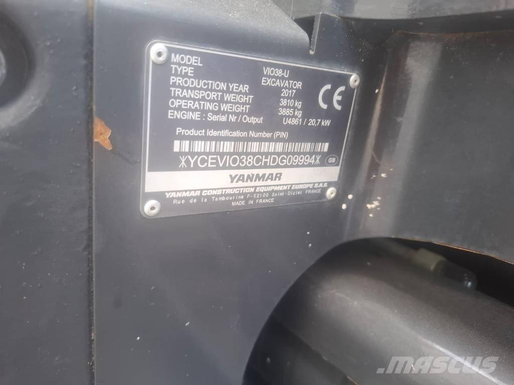 Yanmar Vio 38-U Minibagger < 7t
