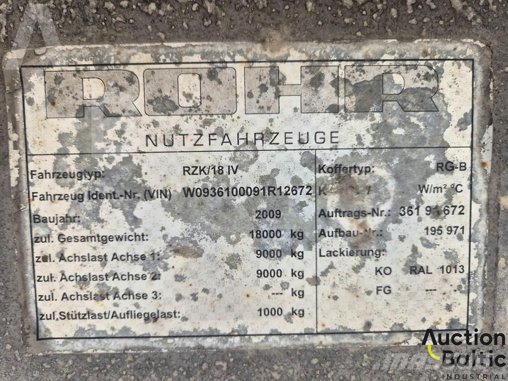 Rohr RZK 18 IV Curtainsiderauflieger