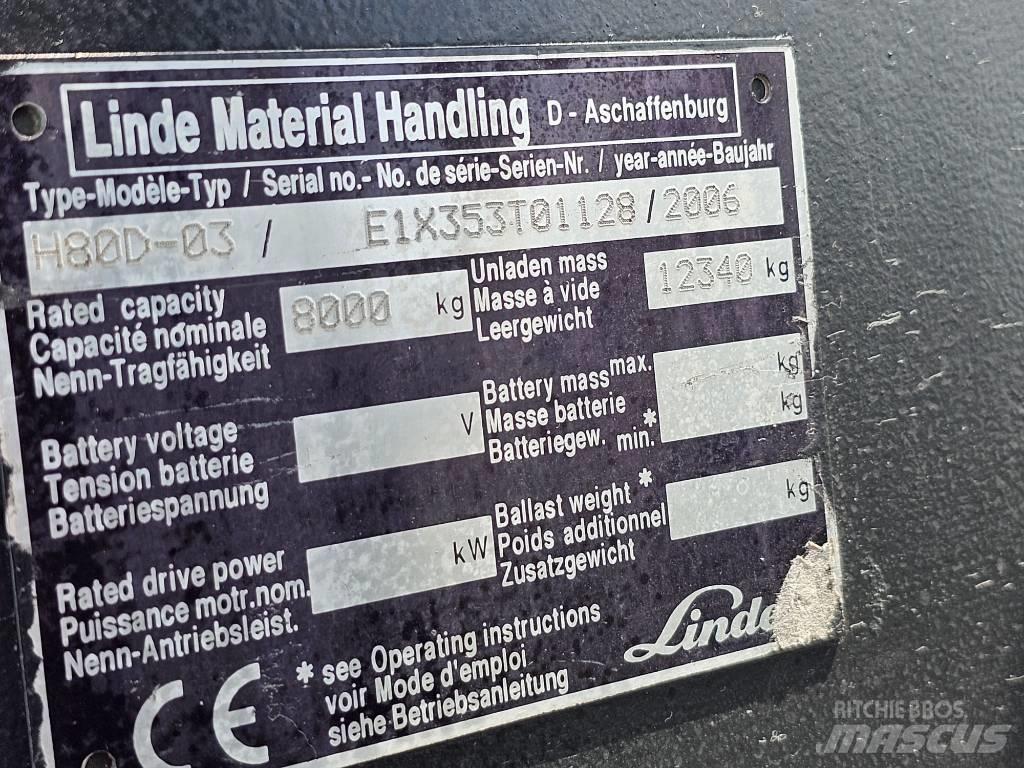 Linde H80D-03 Dieselstapler