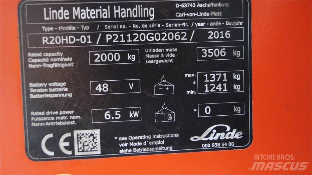 Linde R20HD Schubmaststapler