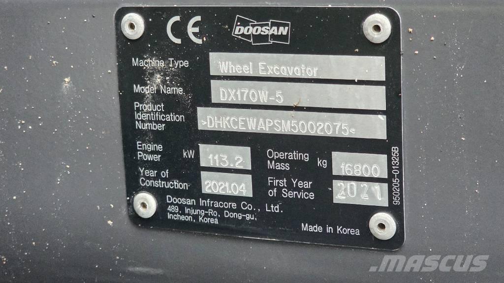 Doosan DX 170 W Mobilbagger