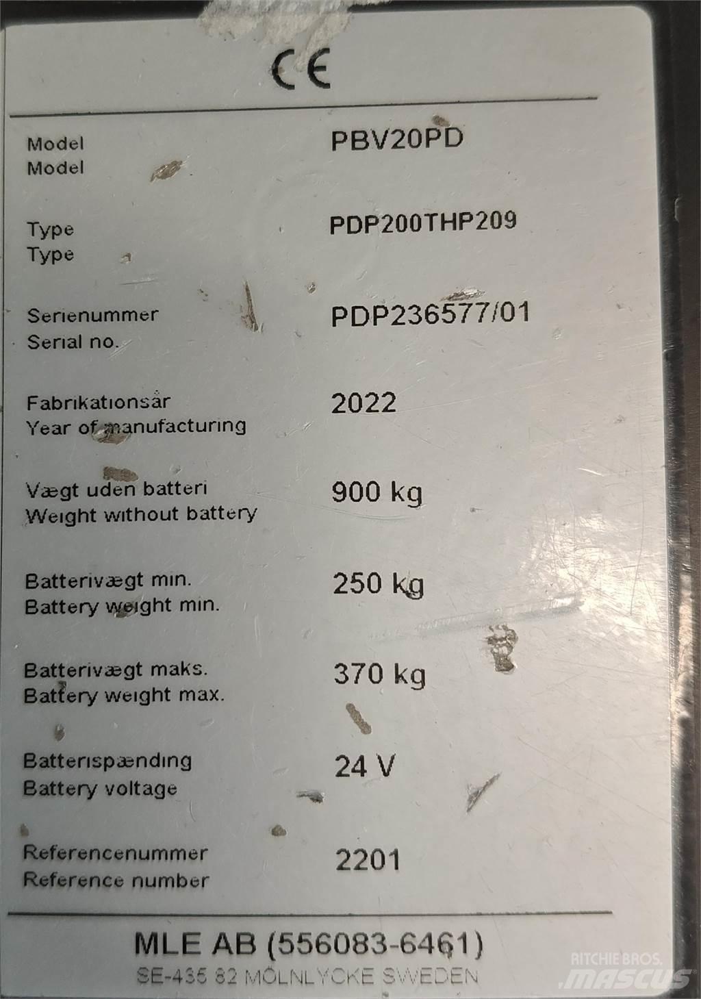 Mitsubishi PBV20PD Gabelstapler mit Fahrerstand