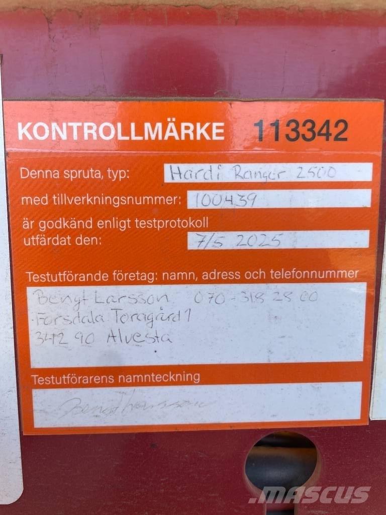 Hardi Ranger 2500 Anhängespritzen