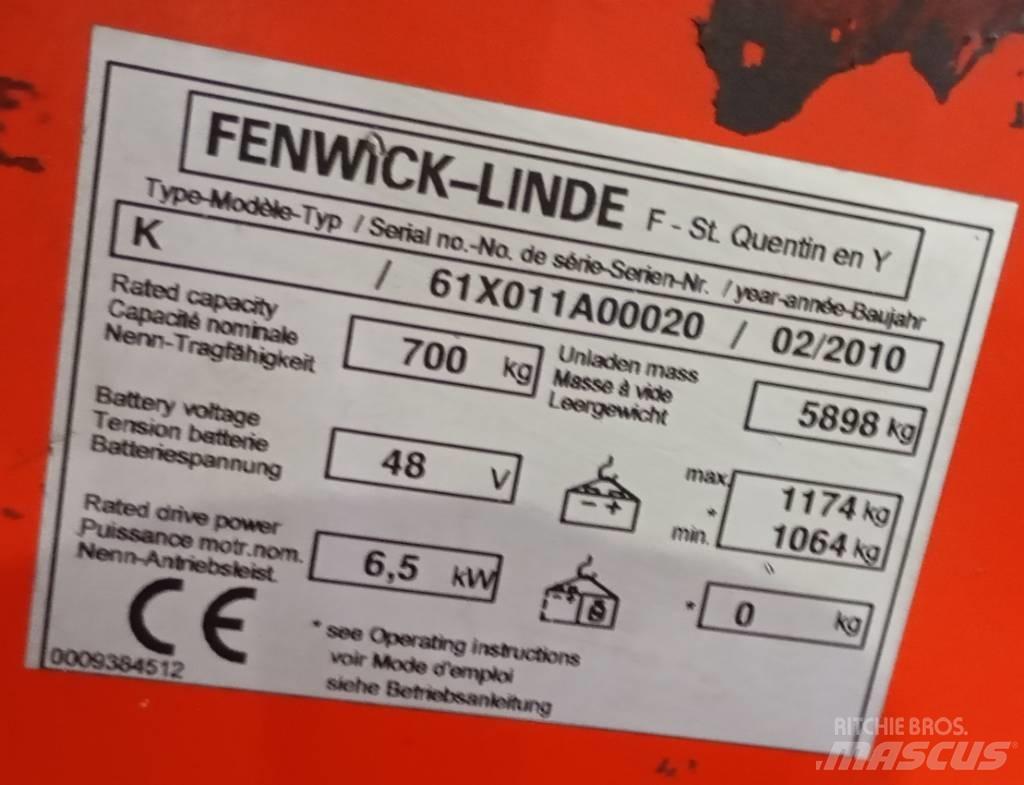 Linde K 011 Schubmaststapler