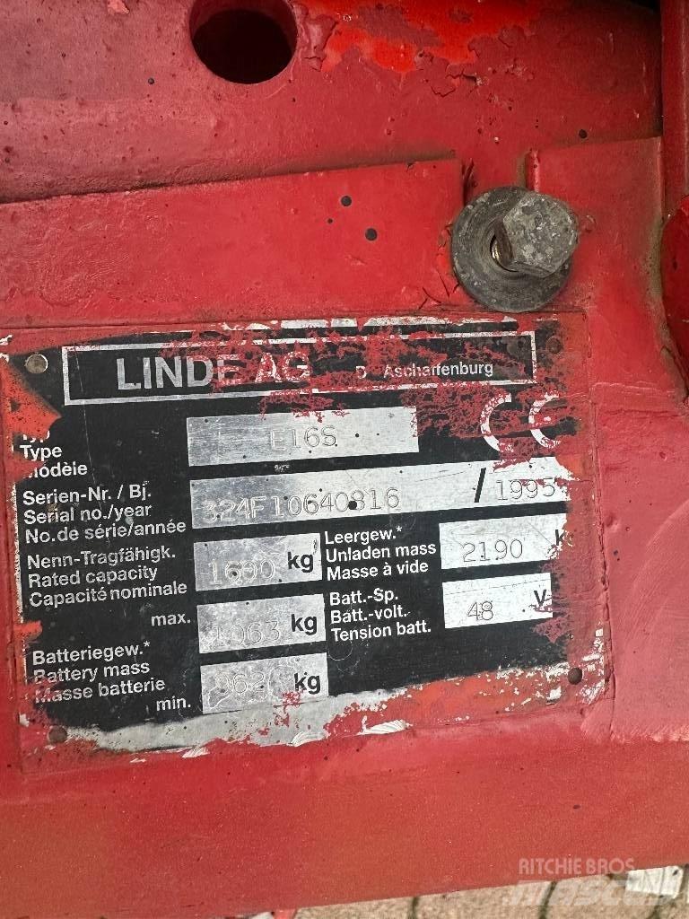 Linde E 16 S Elektrostapler